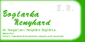 boglarka menyhard business card
